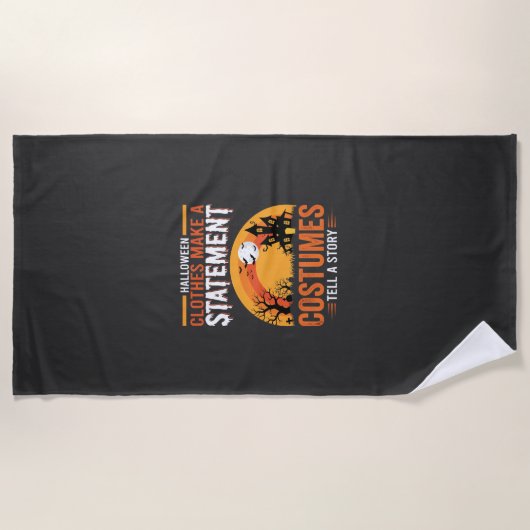 Halloween-Kostüme Statement Spukhaus-Design Strandtuch (Vorderseite)