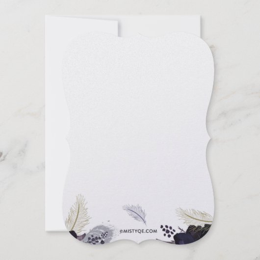 Halloween Kostüme und Cocktails Masquerade Bash Einladung (Rückseite)