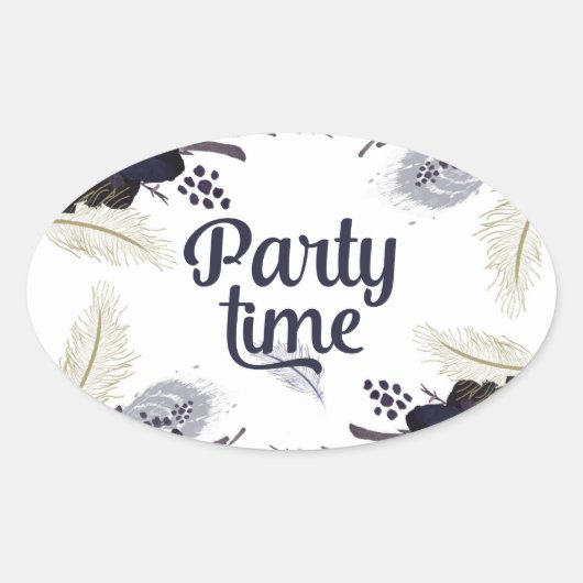 Halloween Kostüme und Cocktails Masquerade Bash Ovaler Aufkleber (Vorderseite)