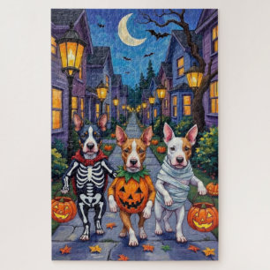 Halloween-Kostüme von Bull Terrier Trick oder Trea Puzzle