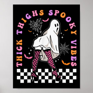 Halloween Kostümgeister dick Höhen Spooky Vibes Poster