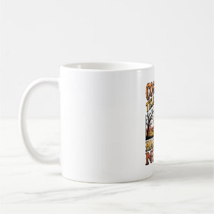 Halloween-Kostümgeschichte Vintage-Friedhof-Typogr Kaffeetasse
