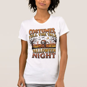 Halloween-Kostümgeschichte Vintage-Friedhof-Typogr T-Shirt