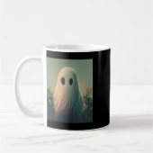 Halloween-Kostümgespenst im waldgotischen Kaffeetasse (Links)