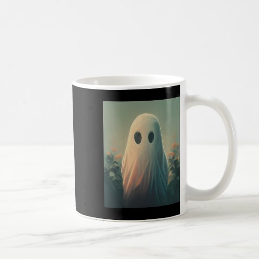 Halloween-Kostümgespenst im waldgotischen Kaffeetasse (Rechts)