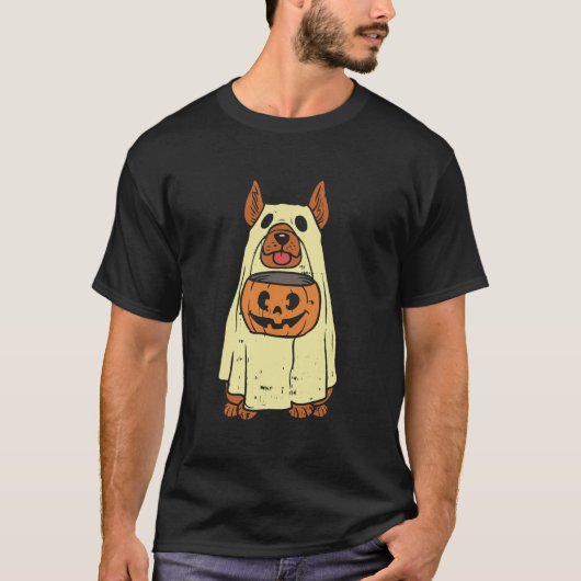 Halloween-Kostümhund T-Shirt (Vorderseite)