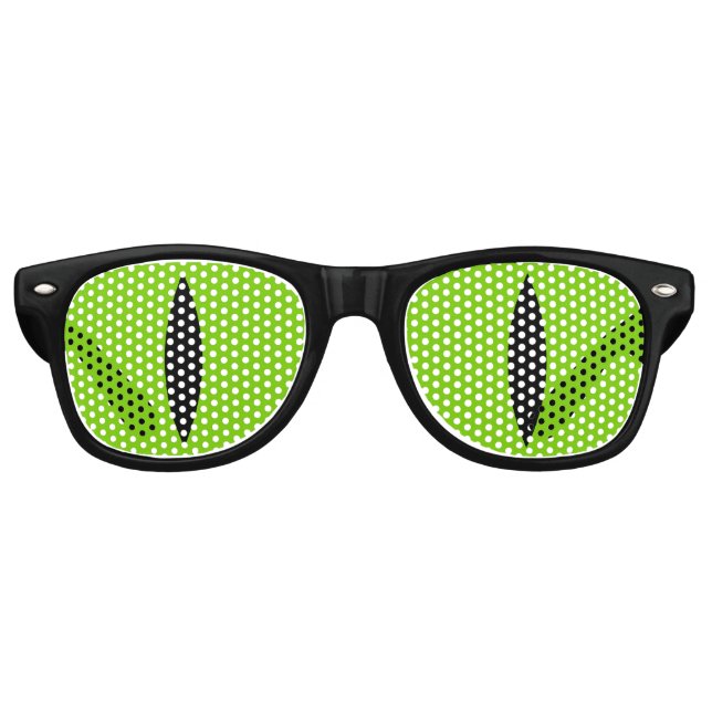 Halloween Kostümkatze Hexenaugenbrille. (Green) Partybrille (Vorderseite)