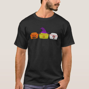 Halloween Kostümkeule Cap Hexe Stethoskoppumpe T-Shirt