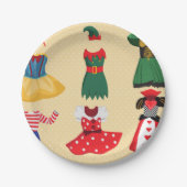 Halloween-Kostümpapier-Teller Pappteller (Vorderseite)