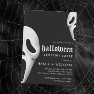Halloween-Kostümparty Gruseliges Geister-Thema Einladung