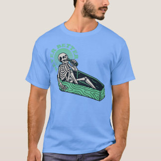 Halloween-Kostümskelett Drink Horror für Männer T-Shirt
