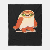 Halloween-Kostümsloth Oversifizierter T - Shirt Fleecedecke (Vorderseite)