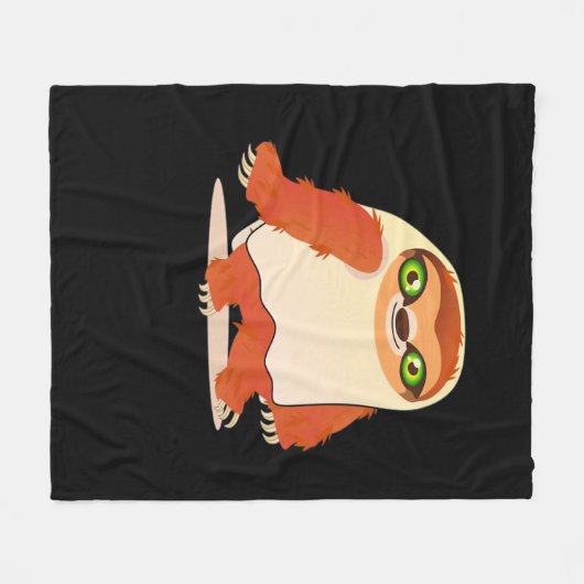 Halloween-Kostümsloth Oversifizierter T - Shirt Fleecedecke (Vorderseite (Horizontal))