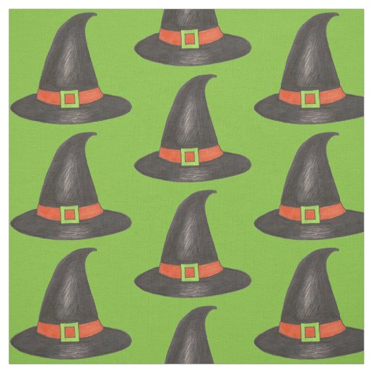 Halloween-Kostümtrick oder Treat-Hexenhut Stoff (Muster)