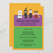 Halloween-Kostümtrick oder Treatment-Party Einladung (Vorne/Hinten)