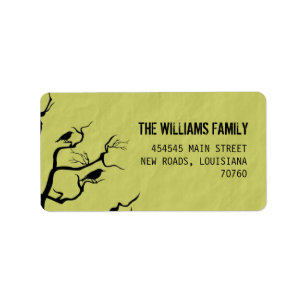 Halloween Krähen Adressaufkleber