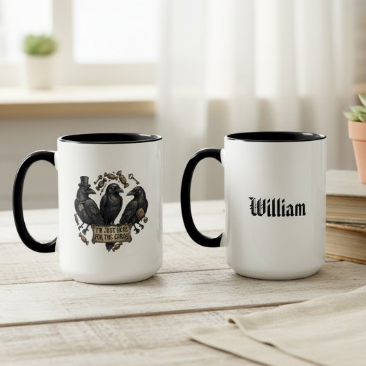 Halloween Krähen Süßigkeiten Streich oder Streich Tasse