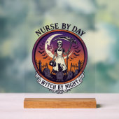 Halloween-Krankenschwester bei Tag_1 Acrylschild (Neutral)