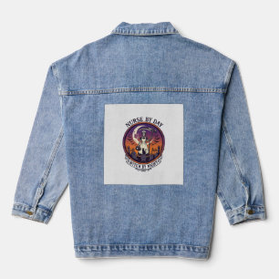 Halloween-Krankenschwester bei Tag_1 Jeansjacke