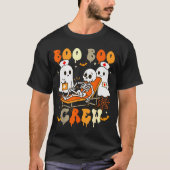 Halloween Krankenschwester Boo Boo Crew Geist Arzt T-Shirt (Vorderseite)
