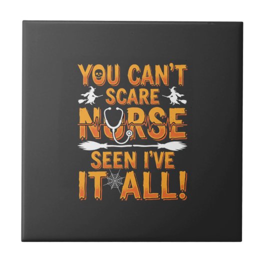 Halloween-Krankenschwester-Design_1 Fliese (Vorderseite)