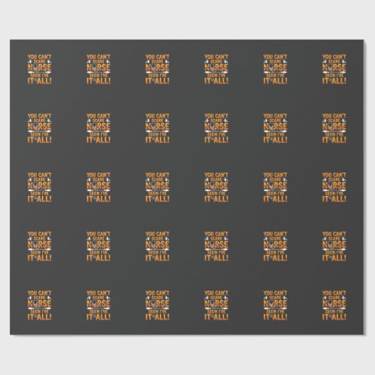 Halloween-Krankenschwester-Design_1 Geschenkpapier (Flach)