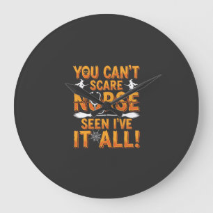Halloween-Krankenschwester-Design_1 Große Wanduhr