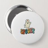 Halloween Krankenschwester Gruseliger Geist Retro  Button (Vorne & Hinten)