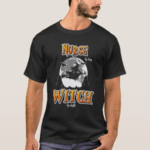 Halloween Krankenschwester Hexe Lustig Niedlich Pf T-Shirt