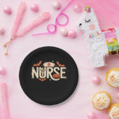 Halloween Krankenschwester Klassischer T - Shirt Pappteller (Party)