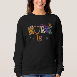 Halloween-Krankenschwester Pflege CNA RN LPN Hallo Sweatshirt