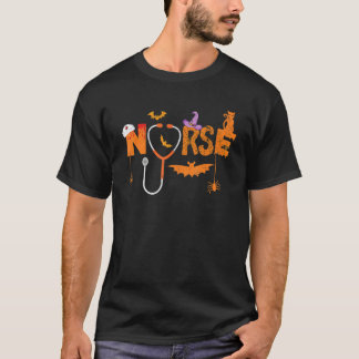 Halloween Krankenschwester Pflegt Süße Gesundheits T-Shirt