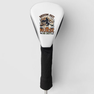 Halloween-Krankenschwester-Shirt Lustiges Hexenbes Golf Headcover