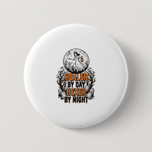 Halloween-Krankenschwester-Shirt Vintage-Gravur Gr Button