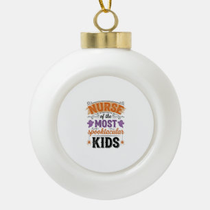 Halloween-Krankenschwester Spooktacular Kinder Vin Keramik Kugel-Ornament