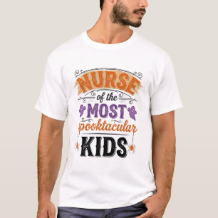 Halloween-Krankenschwester Spooktacular Kinder Vin T-Shirt