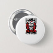 Halloween Krankenschwester Totenkopf Kaffee Fokus  Button (Vorne & Hinten)
