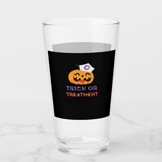 Halloween-Krankenschwester-Trick oder Behandlungs- Glas (Vorderseite)