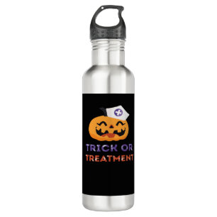 Halloween Krankenschwester Trick or Treatment Clas Edelstahlflasche