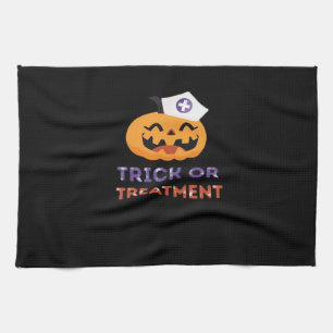 Halloween-Krankenschwester Trick-or-Treatment Clas Geschirrtuch