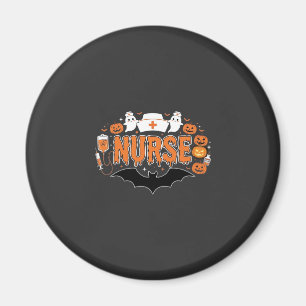 Halloween-Krankenschwester tropfender Kürbis-Geist Magnet