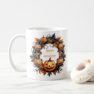 Halloween-Kranz Happy Halloween Kaffeetasse