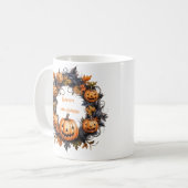 Halloween-Kranz Happy Halloween Kaffeetasse (Vorderseite Links)