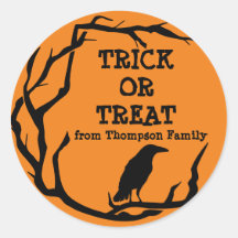 Halloween-Kranz-Trick oder Treat Classic-Runde
