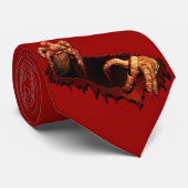 Halloween-Krawatte Beängstigend Zombie Neckties Cu Krawatte (Gerollt)