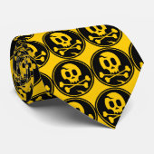 Halloween-Krawatte - gelbe Krawatte mit den (Gerollt)