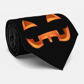 Halloween-Krawatte Halloween Jack-o-Laterne-Neckti Krawatte (Gerollt)