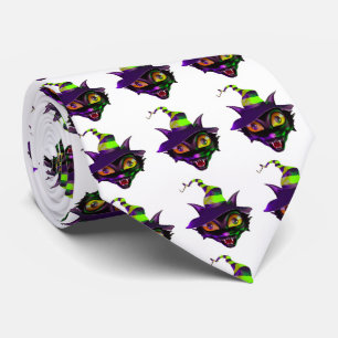 Halloween-Krawatte/Spooky-Katze Krawatte