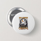 Halloween Kreative Kinder Silhouette Halbmond W Button (Vorne & Hinten)