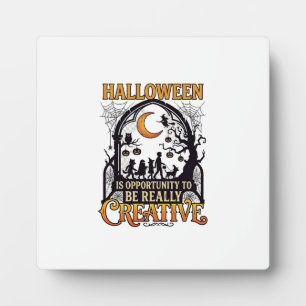 Halloween Kreative Kinder Silhouette Halbmond W Fotoplatte